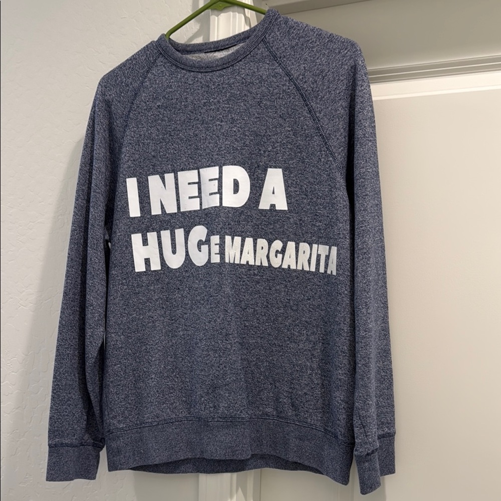Classic Blue Crew Neck Sweater for Everyday Comfort